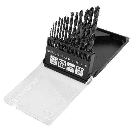 Vrtáky do kovu HSS, 1,5 - 6,5 mm, sada 13 ks. od GRAPHITE nájdeš na naravis.sk
