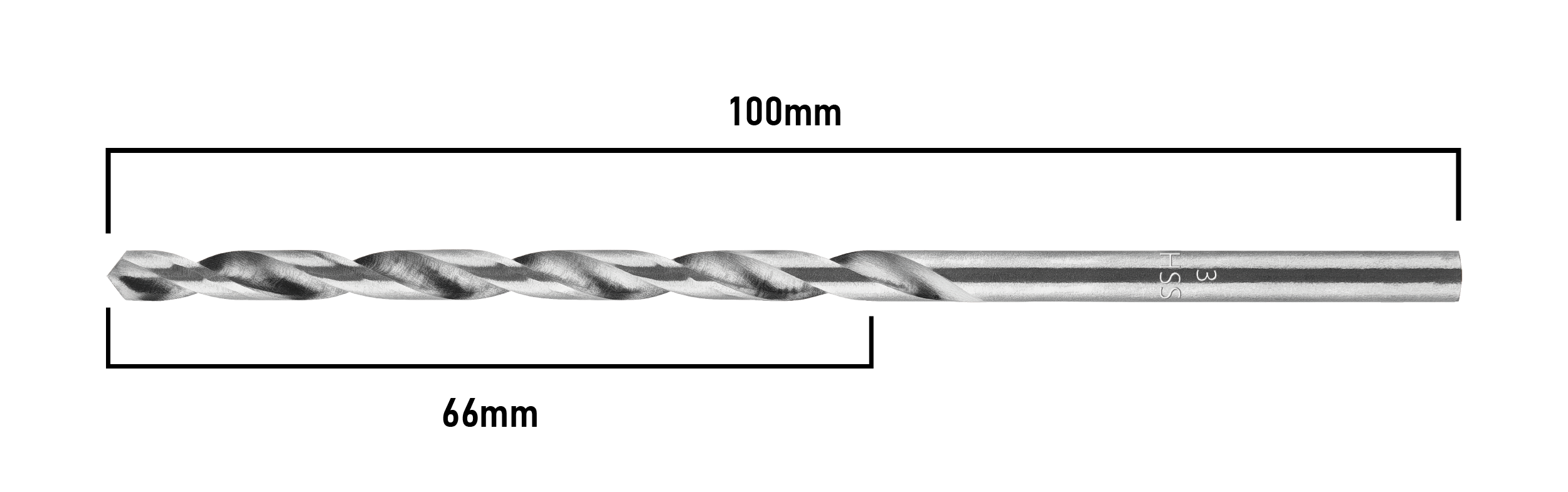 Vrták do kovu HSS, DIN 340, predĺžený, 3 mm od GRAPHITE nájdeš na naravis.sk