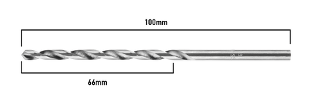 Vrták do kovu HSS, DIN 340, predĺžený, 3 mm od GRAPHITE nájdeš na naravis.sk