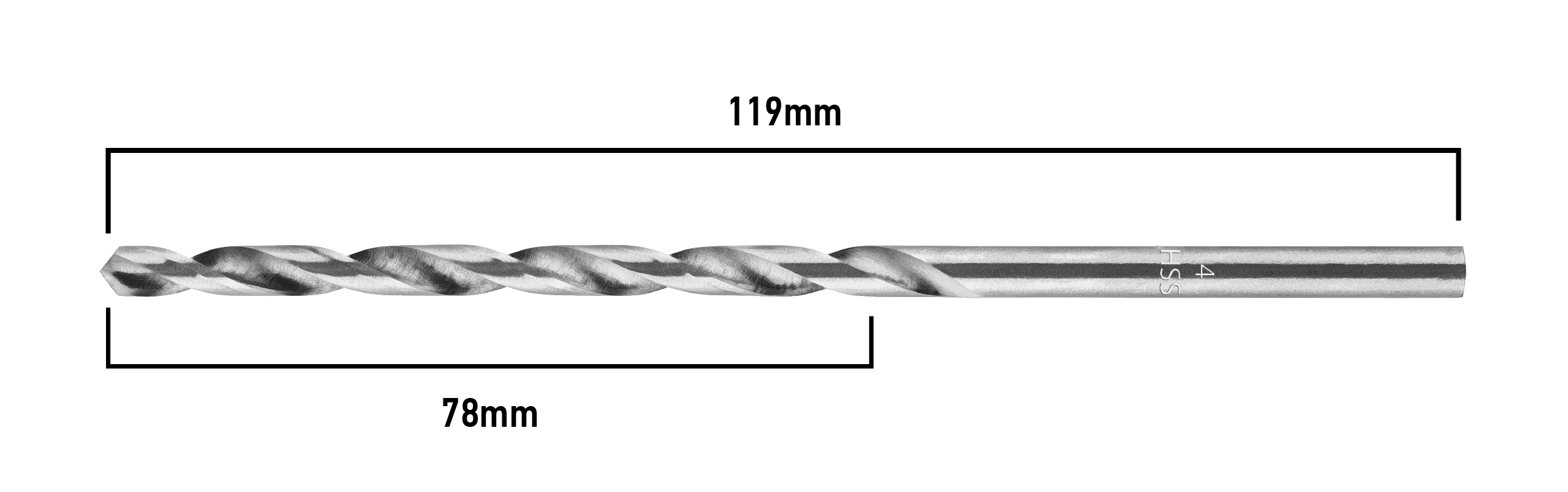 Vrták do kovu HSS, DIN 340, výsuvný, 4 mm od GRAPHITE nájdeš na naravis.sk