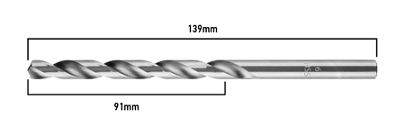 Vrták do kovu HSS, DIN 340, predĺžený, 6 mm od GRAPHITE nájdeš na naravis.sk