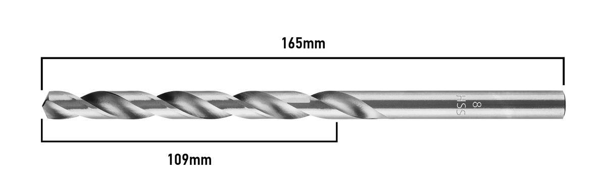 Vrták do kovu HSS, DIN 340, predĺžený, 8 mm od GRAPHITE nájdeš na naravis.sk