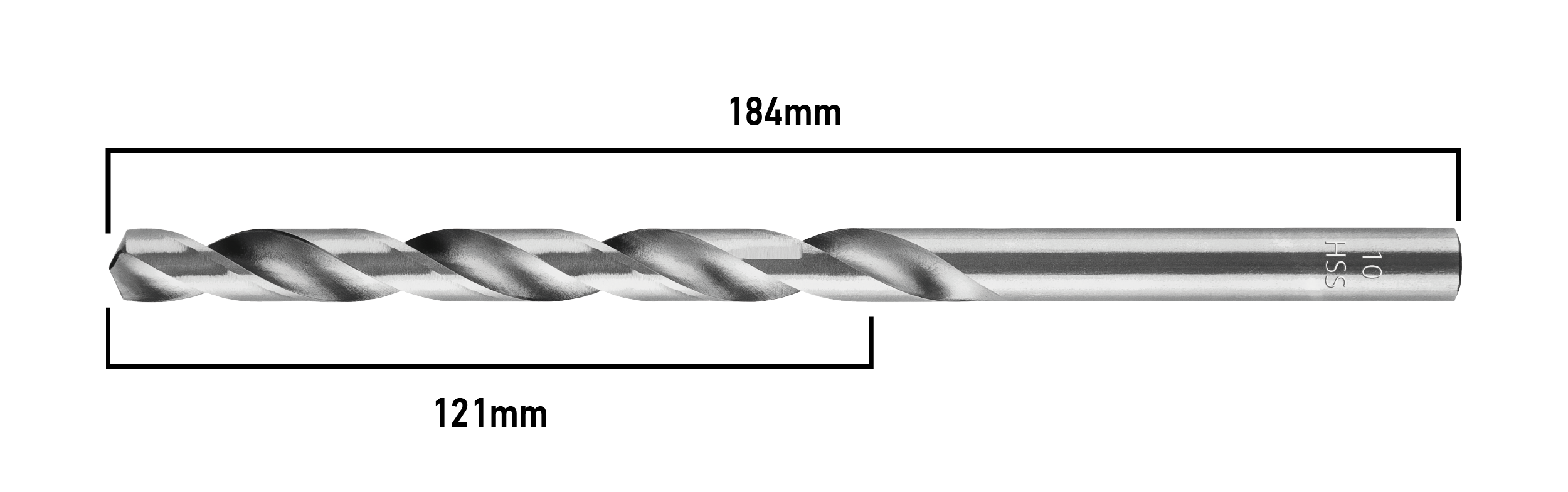 Vrták do kovu HSS, DIN 340, výsuvný, 10 mm od GRAPHITE nájdeš na naravis.sk