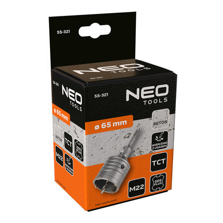 Vidlicová píla na diery 65 mm s adaptérom SDS+ a pilotným vrtákom od NEO TOOLS nájdeš na naravis.sk