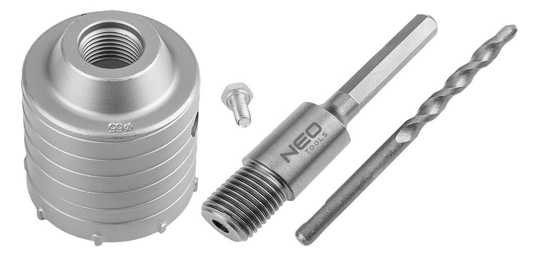 Vidlicová píla na diery 65 mm s adaptérom HEX a pilotným vrtákom od NEO TOOLS nájdeš na naravis.sk