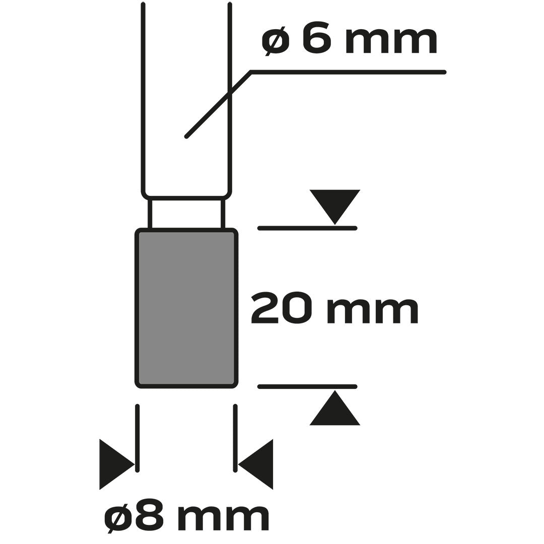 HM fréza na rezanie kovov, typ B (valcová s nožmi na vrchu), 8 x 20 mm, stopka 6 x 45 mm od NEO TOOLS nájdeš na naravis.sk