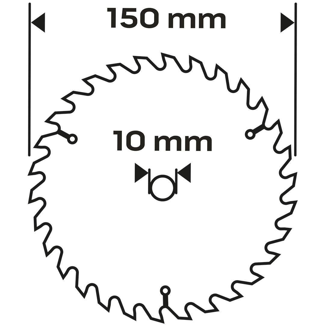 Pilový kotúč, šírka 150 x 10 mm, 1,6 mm , 24 zubov, Energy+ od NEO TOOLS nájdeš na naravis.sk