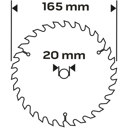 Kotúčová píla, VIDIA, 165 x 1,5 x 2,6 x 20 mm, 48 zubov od NEO TOOLS nájdeš na naravis.sk