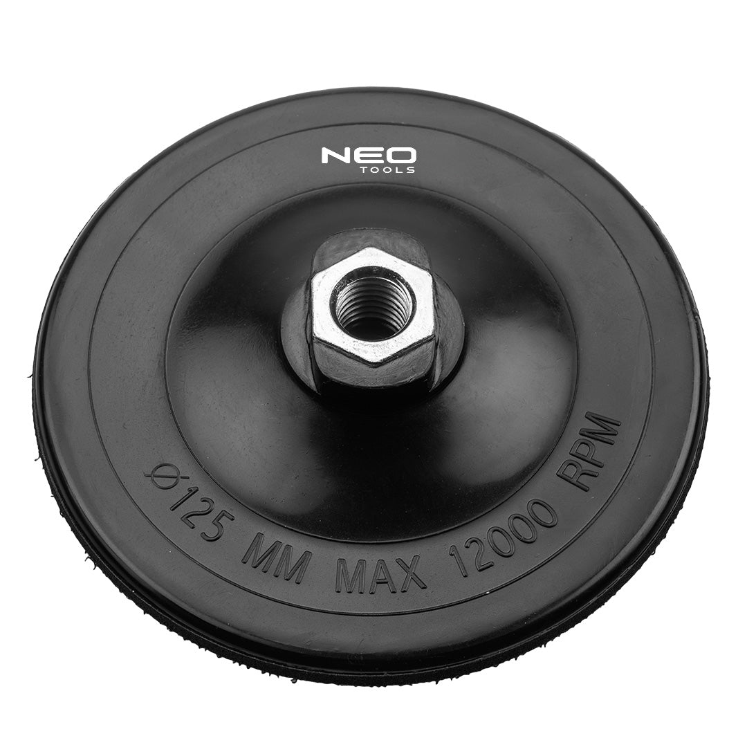 Kotúč na suchý zips 125 mm x 4 mm, závit M14 od NEO TOOLS nájdeš na naravis.sk