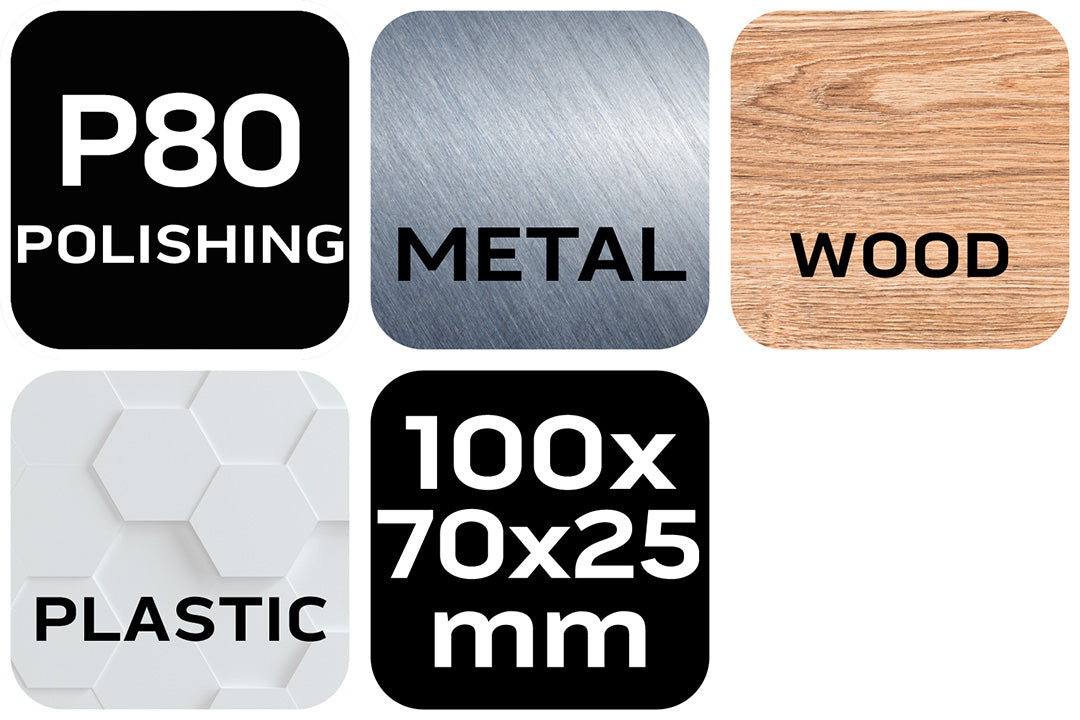 Brúsna špongia 70 x 25 x 100 mm, K80 od NEO TOOLS nájdeš na naravis.sk