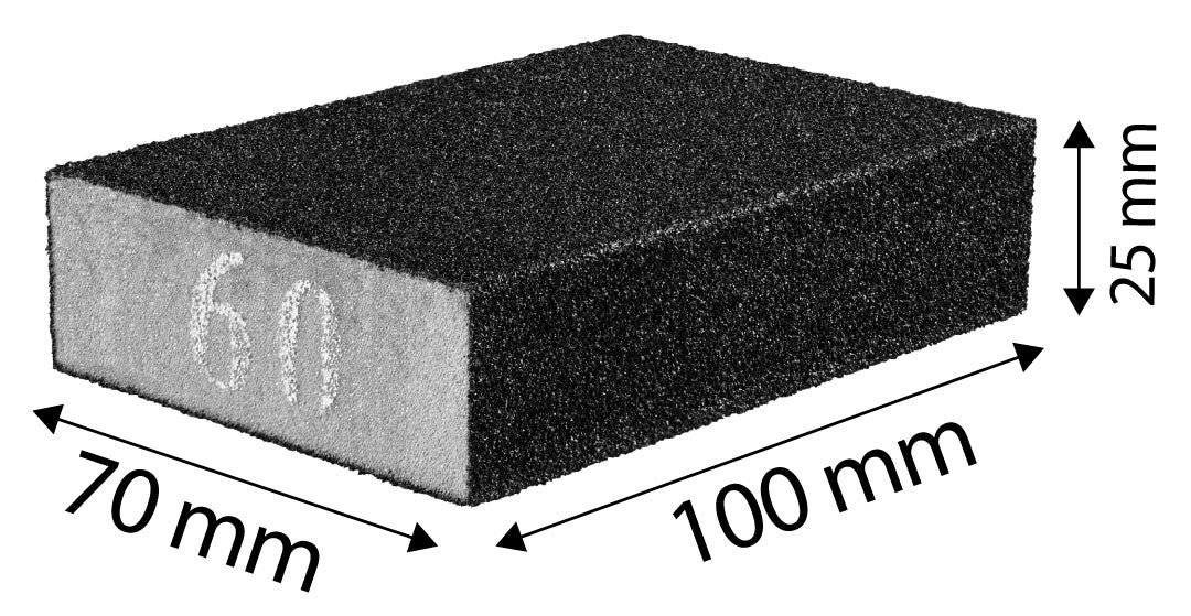 Brúsna špongia 70 x 25 x 100 mm, K150 od NEO TOOLS nájdeš na naravis.sk