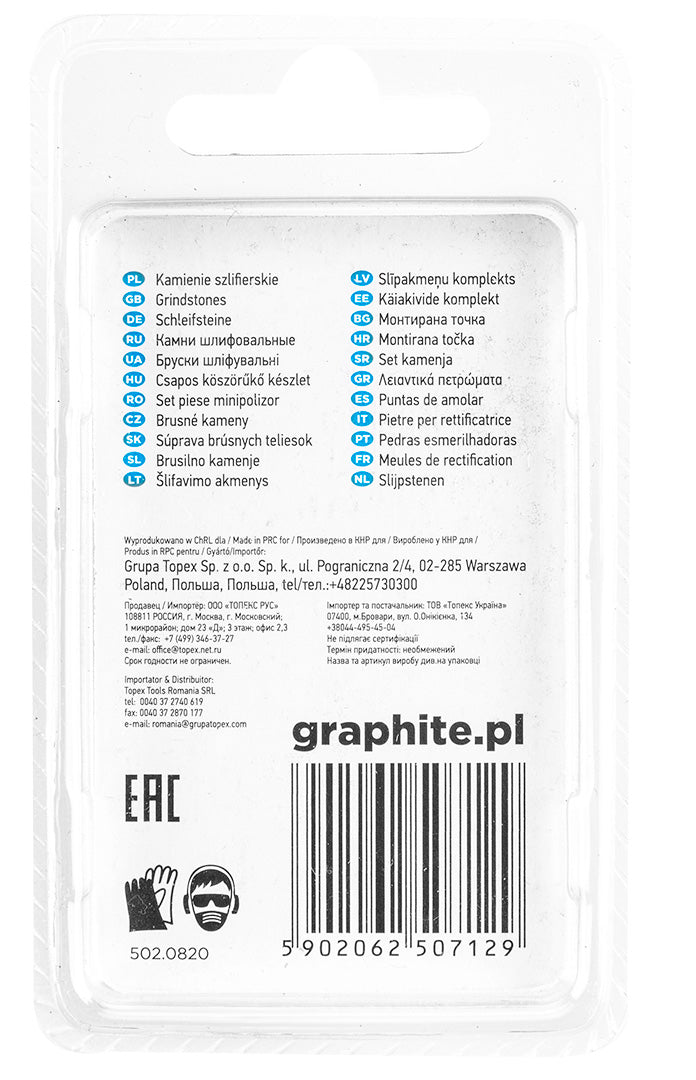 Brúsny kameň kužeľový 8 x 12 mm, stopka 3,2 mm, 3 ks. od GRAPHITE nájdeš na naravis.sk