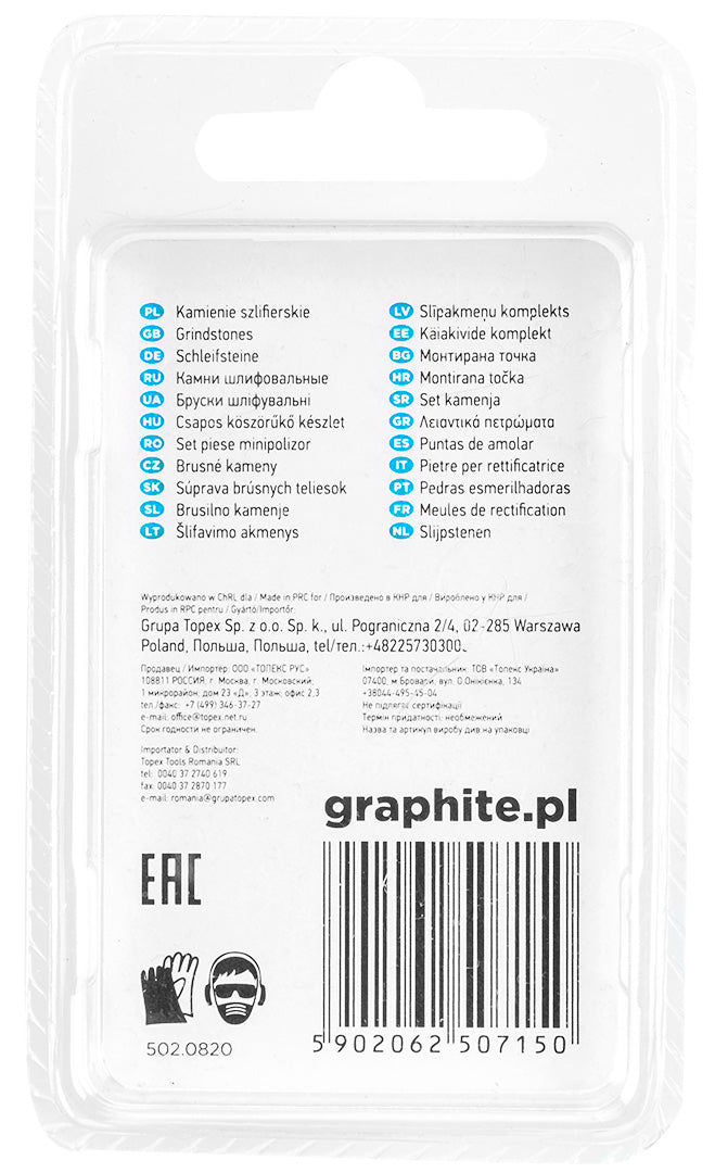 Brúsna guľôčka 6 mm, stopka 3,2 mm, 3 ks. od GRAPHITE nájdeš na naravis.sk