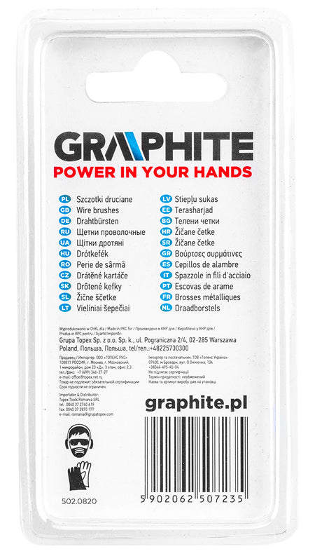 Oceľové kefy, kefka, pohár, kotúč, množ. 3 ks. od GRAPHITE nájdeš na naravis.sk