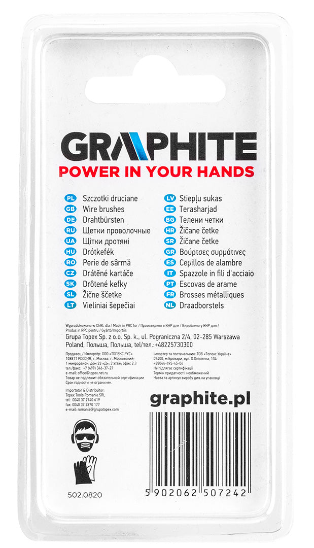 Nylonové kefky, kefka, pohár, kotúč, sada 3 ks. 3 ks od GRAPHITE nájdeš na naravis.sk