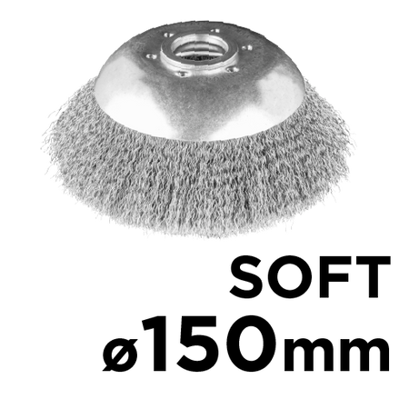 Drôtená kefa na krovinorez, 150 x 25,4 mm, mäkká od GRAPHITE nájdeš na naravis.sk