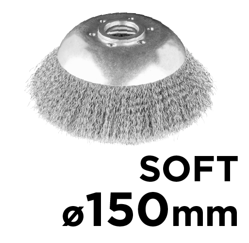 Drôtená kefa na krovinorez, 150 x 25,4 mm, mäkká od GRAPHITE nájdeš na naravis.sk