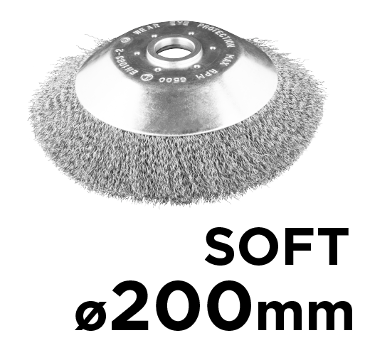 Drôtená kefa na krovinorez, 200 x 25,4 mm, mäkká od GRAPHITE nájdeš na naravis.sk