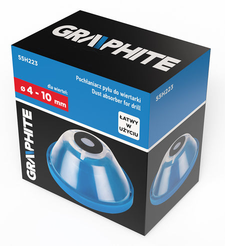 Pohlcovač prachu pre vŕtačku 4-10 mm od GRAPHITE nájdeš na naravis.sk