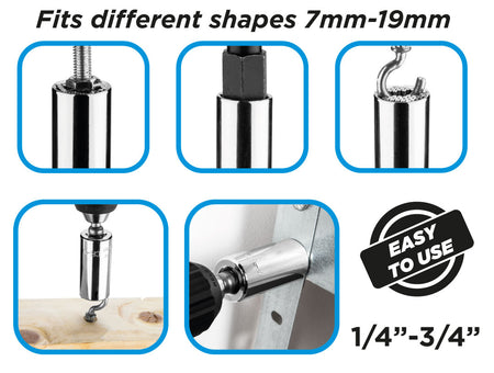 Univerzálna nástrčka 7-19 mm, 1/4"-3/4" od GRAPHITE nájdeš na naravis.sk