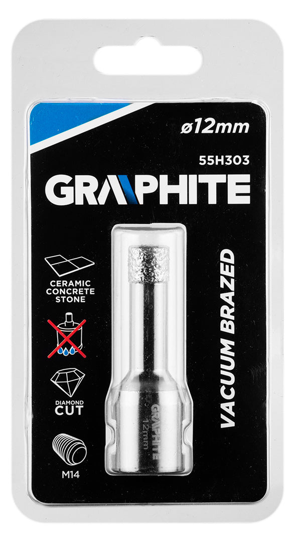Diamantová dierovacia píla 12 mm x M14 od GRAPHITE nájdeš na naravis.sk