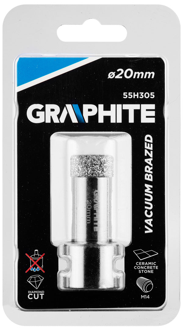 Diamantová dierovacia píla 20 mm x M14 od GRAPHITE nájdeš na naravis.sk