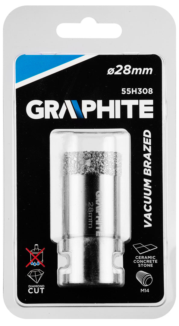 Diamantová dierovacia píla 28 mm x M14 od GRAPHITE nájdeš na naravis.sk