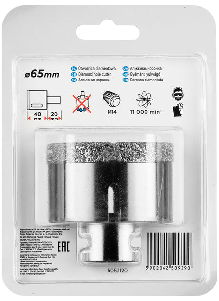 Diamantová dierovacia píla 65 mm x M14 od GRAPHITE nájdeš na naravis.sk
