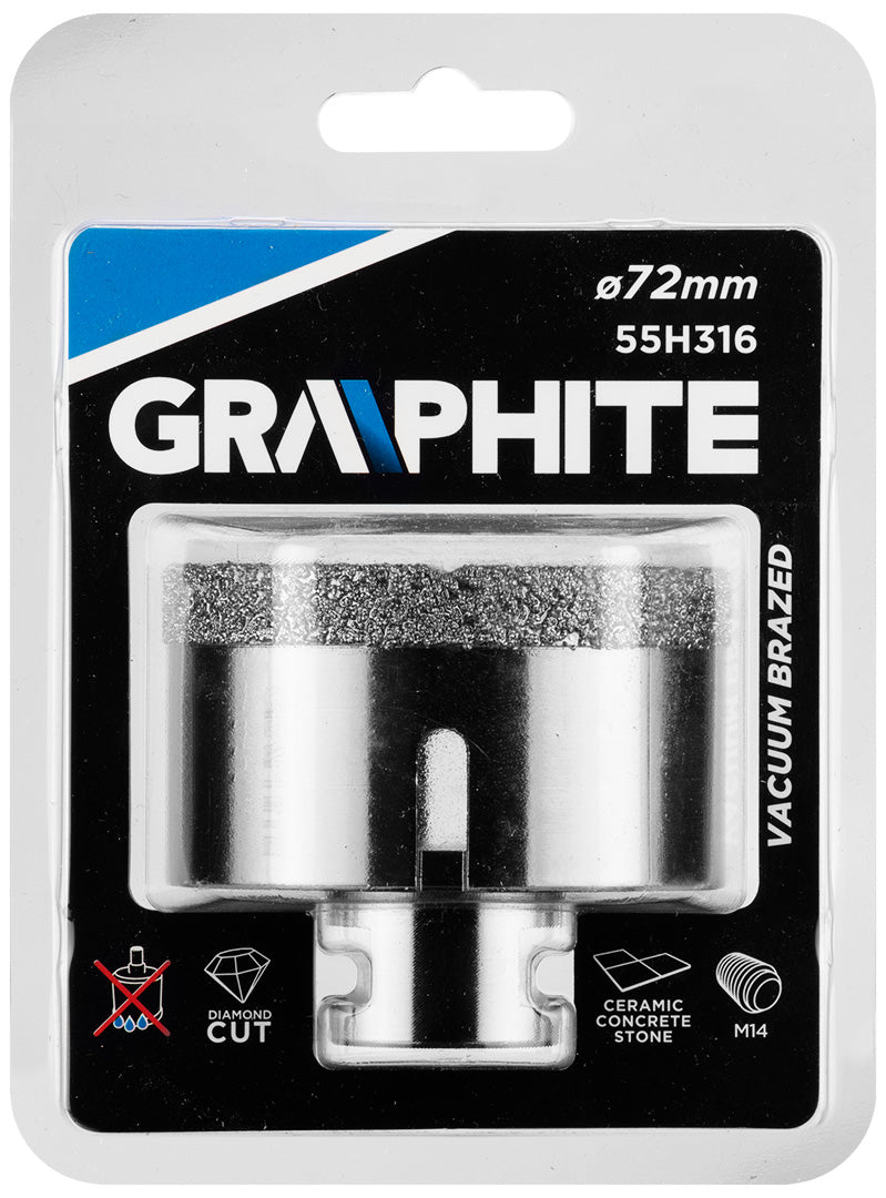 Diamantová dierovacia píla 72 mm x M14 od GRAPHITE nájdeš na naravis.sk
