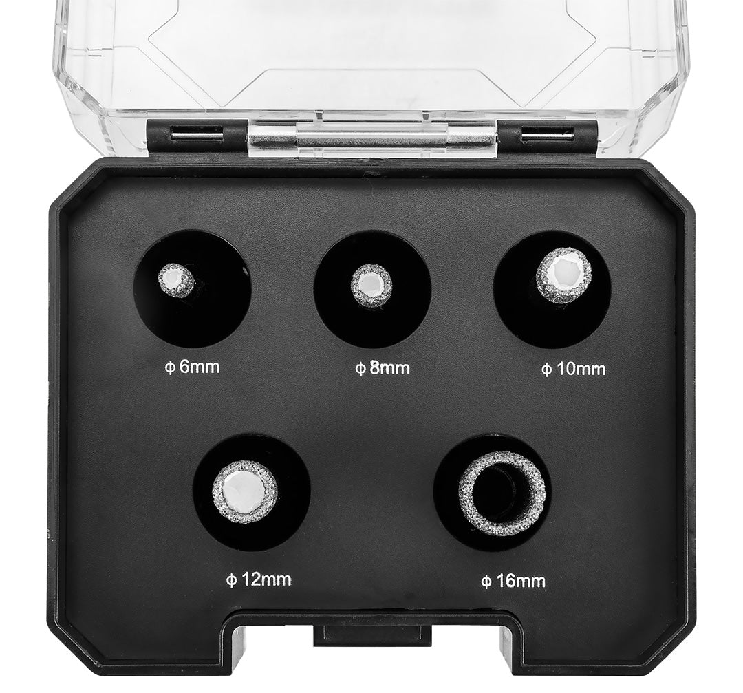 Diamantové dierovky (6, 8, 10, 12, 16 mm), 5-dielna sada. od GRAPHITE nájdeš na naravis.sk