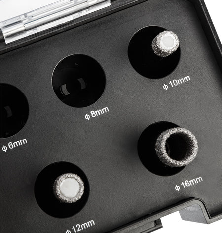 Diamantové dierovky (6, 8, 10, 12, 16 mm), 5-dielna sada. od GRAPHITE nájdeš na naravis.sk