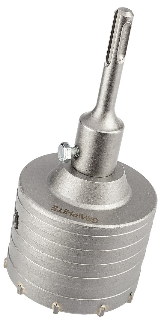 Vidlicová píla na diery 85 mm s adaptérom SDS+ a pilotným vrtákom od GRAPHITE nájdeš na naravis.sk