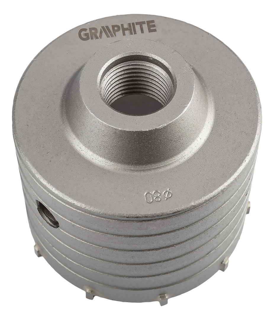 Vidlicová píla na diery 80 mm s adaptérom HEX a pilotným vrtákom od GRAPHITE nájdeš na naravis.sk