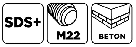Adaptér pre dierovacie píly SDS Plus a pilotný vrták M22 110 mm od GRAPHITE nájdeš na naravis.sk