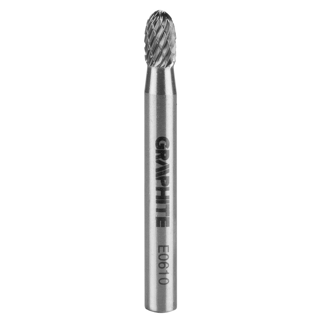 HM kovová čelná fréza, typ E (oválna), 6 x 10 mm, stopka 6 x 45 mm od GRAPHITE nájdeš na naravis.sk
