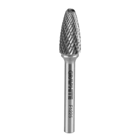 HM fréza na rezanie kovov typ F (špicatá guľatá špička), 12 x 25 mm, stopka 6 x 45 mm od GRAPHITE nájdeš na naravis.sk