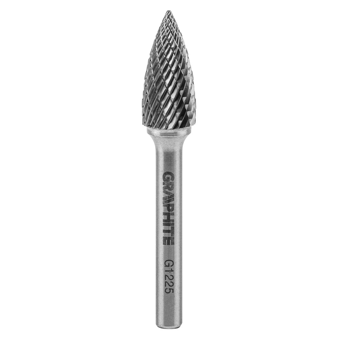 HM fréza na orezávanie kovov typ G (špicatá guľatá špička), 12 x 25 mm, stopka 6 x 45 mm od GRAPHITE nájdeš na naravis.sk