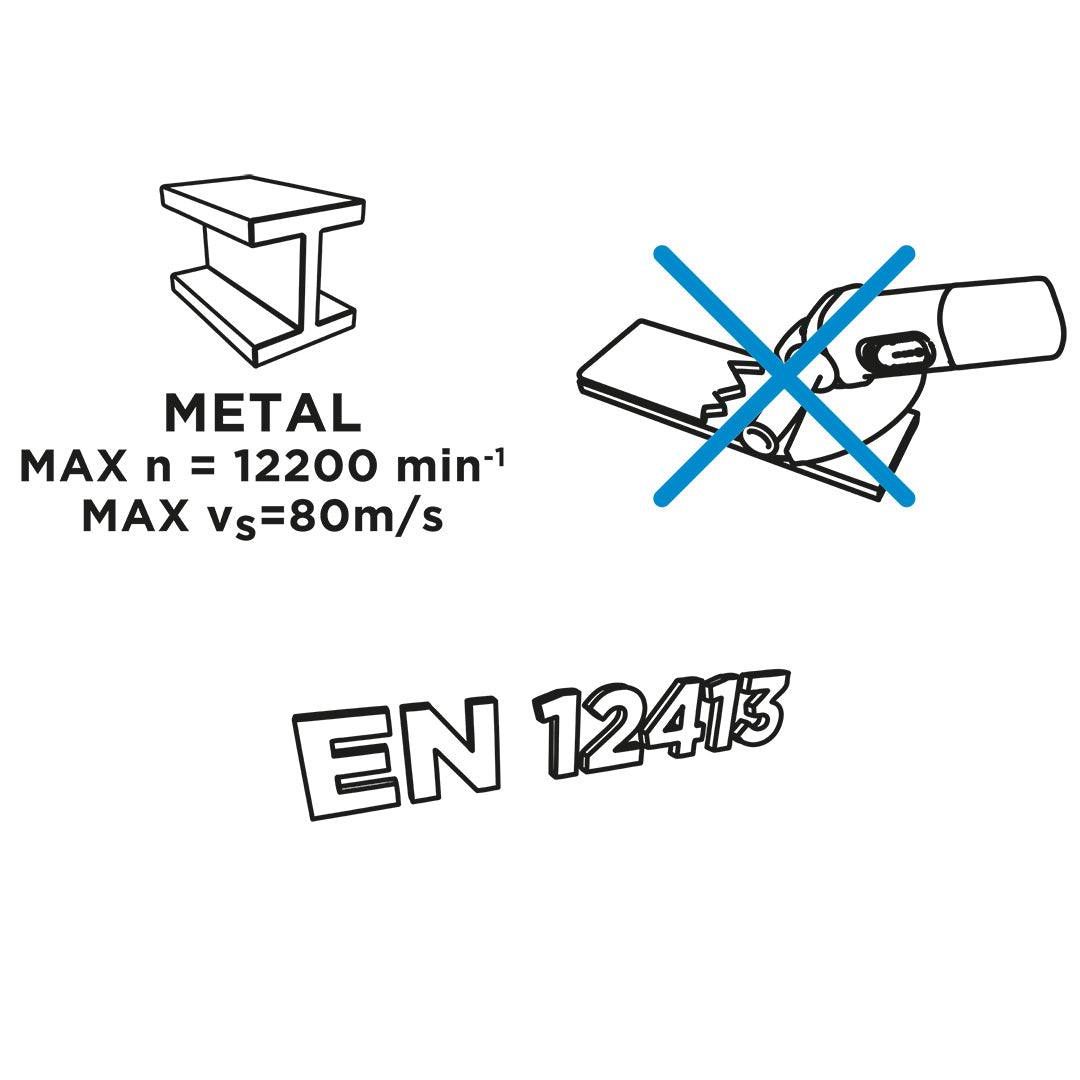 Kotúče na rezanie kovov 125 x 1,0 x 22,2 mm, 41 A60-T-BF, 10 ks fólie od GRAPHITE nájdeš na naravis.sk