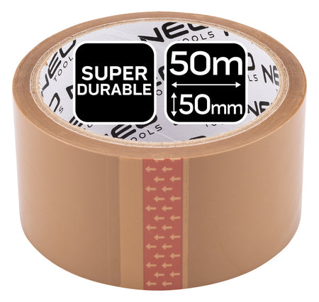 Hnedá baliaca páska 50 mm x 50 m od NEO TOOLS nájdeš na naravis.sk