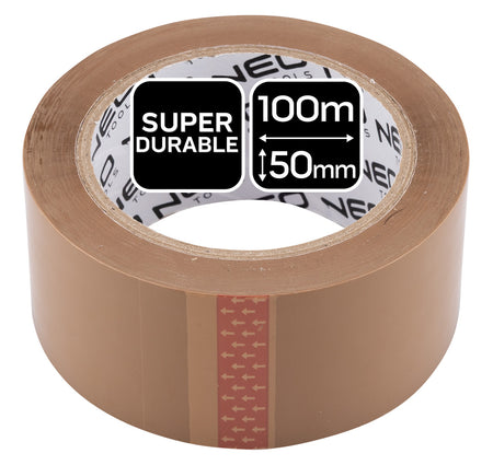 Hnedá baliaca páska 50 mm x 100 m od NEO TOOLS nájdeš na naravis.sk
