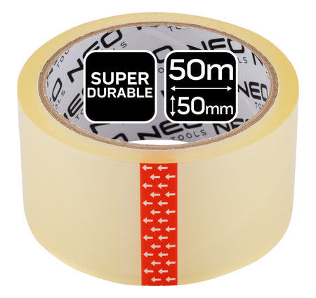 Priehľadná baliaca páska 50 mm x 50 m od NEO TOOLS nájdeš na naravis.sk