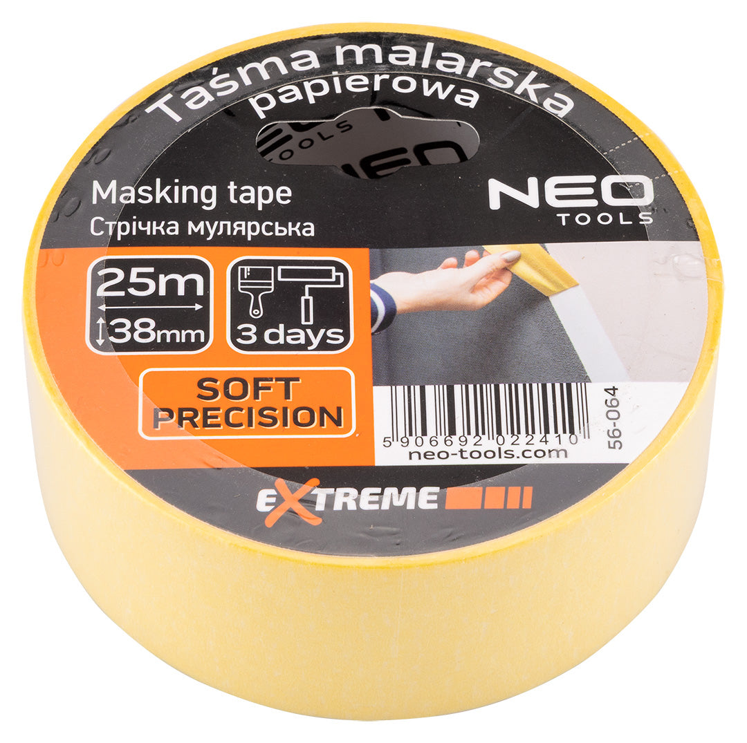 Žltá maliarska páska 38 mm x 25 m od NEO TOOLS nájdeš na naravis.sk