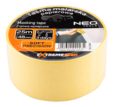 Žltá maliarska páska 48 mm x 25 m od NEO TOOLS nájdeš na naravis.sk