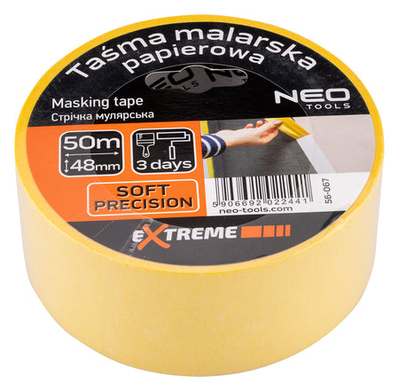 Žltá maliarska páska 48 mm x 50 m od NEO TOOLS nájdeš na naravis.sk