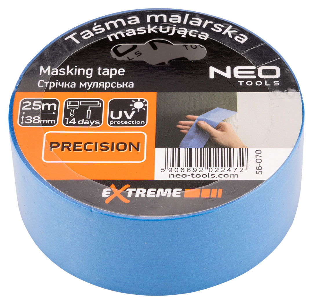 Modrá maskovacia páska 38 mm x 25 m od NEO TOOLS nájdeš na naravis.sk