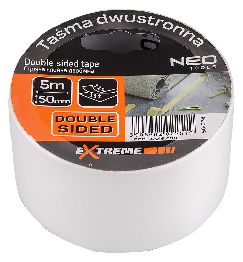 Obojstranná páska 50 mm x 5 m od NEO TOOLS nájdeš na naravis.sk