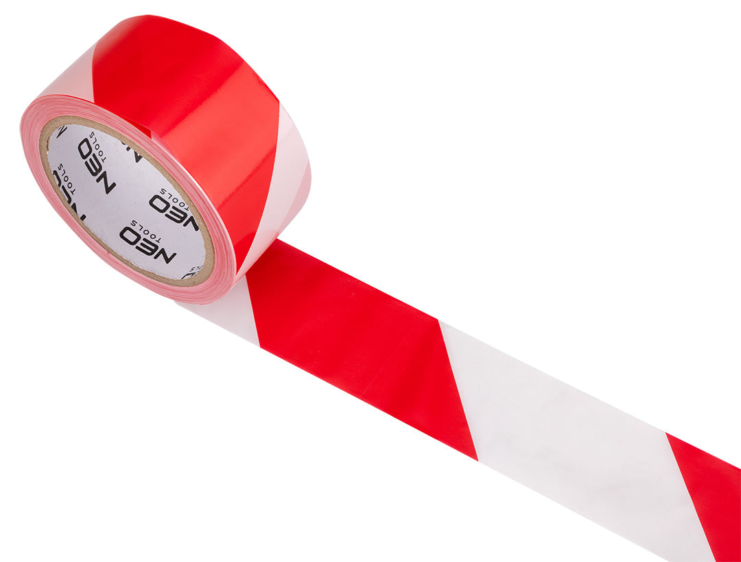 Červeno-biela výstražná páska 50 mm x 100 m od NEO TOOLS nájdeš na naravis.sk