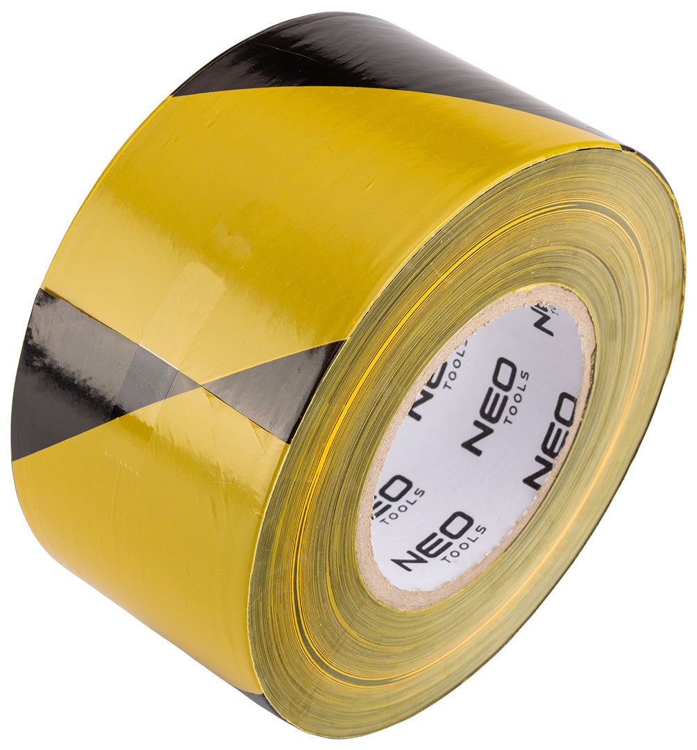 Výstražná páska žlto-čierna 75 mm x 500 m od NEO TOOLS nájdeš na naravis.sk