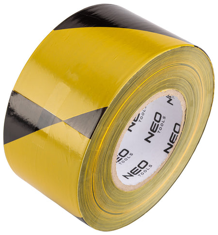 Výstražná páska žlto-čierna 75 mm x 500 m od NEO TOOLS nájdeš na naravis.sk