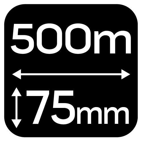 Výstražná páska žlto-čierna 75 mm x 500 m od NEO TOOLS nájdeš na naravis.sk